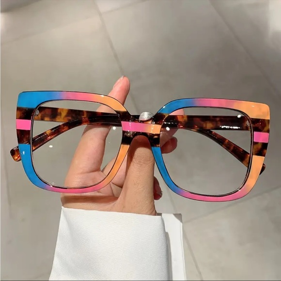 Accessories - NEW ANTI BLUE LIGHT BLOCKING EYEGLASSES LEOPARD COLORBLOCK EYESTRAIN